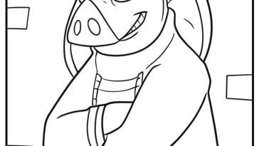 Hitpig coloring pages