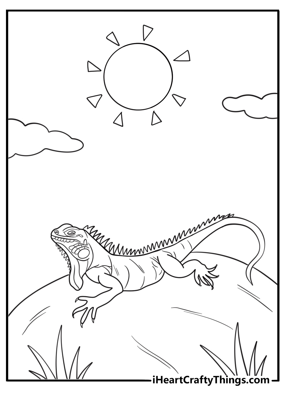 30 Free Iguana Coloring Pages For Kids