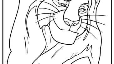 Mufasa coloring pages
