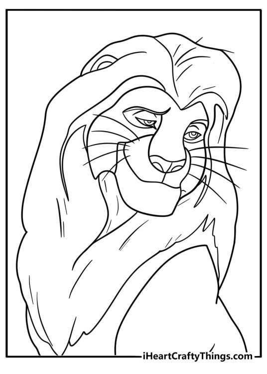 Mufasa coloring pages