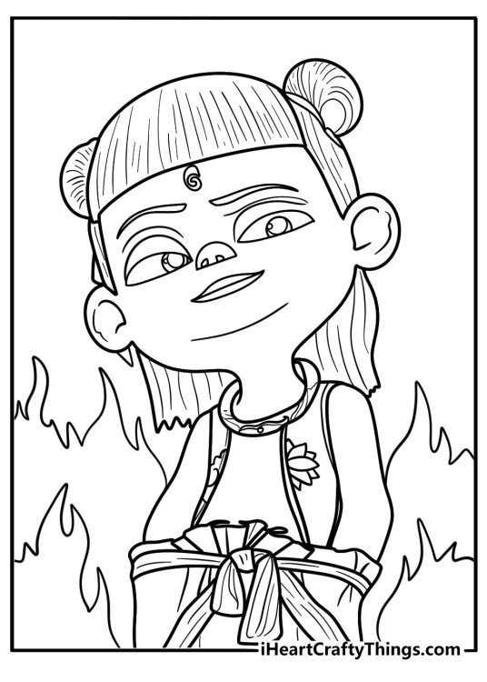Ne zha coloring pages