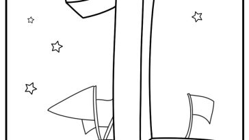 Number 1 coloring pages