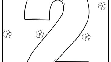 Number 2 coloring pages