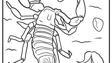 Scorpion coloring pages