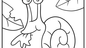 Snail coloring pages