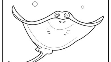 Stingray coloring pages