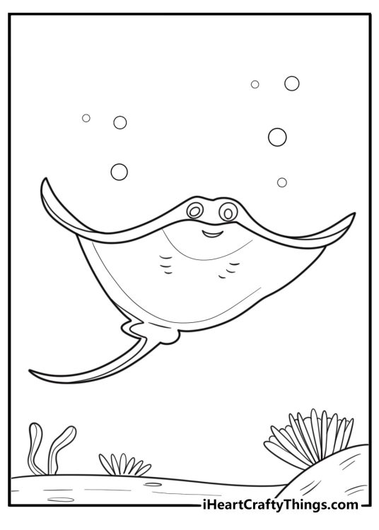 Stingray coloring pages