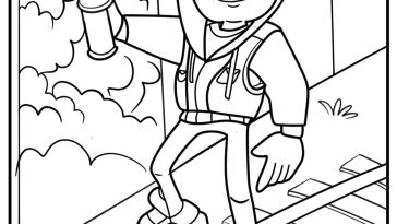 Subway surfers coloring pages