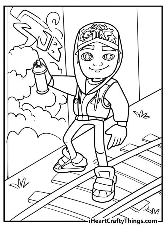 Subway surfers coloring pages