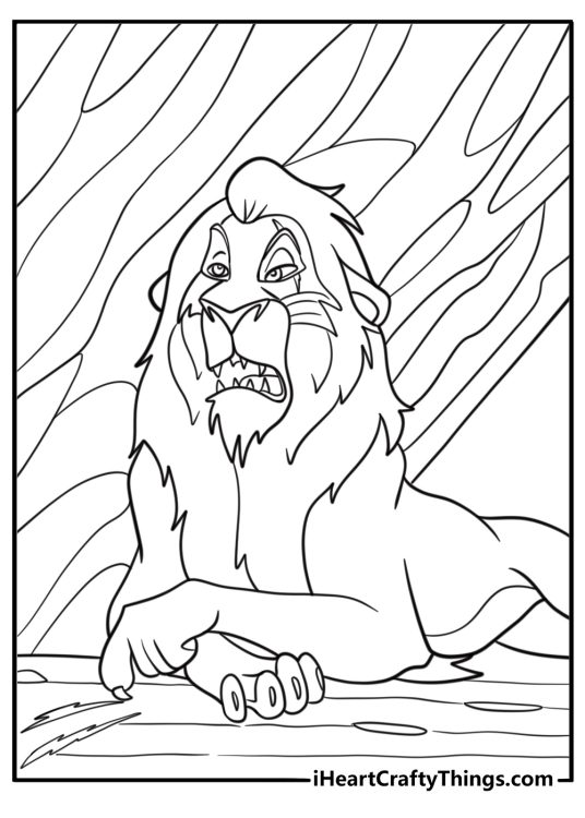 Taka leaving claw marks on a rock trail printable coloring sheet