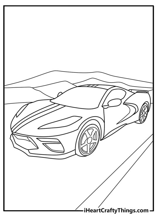 Car Coloring Pages (500+ Free PDF Printables)