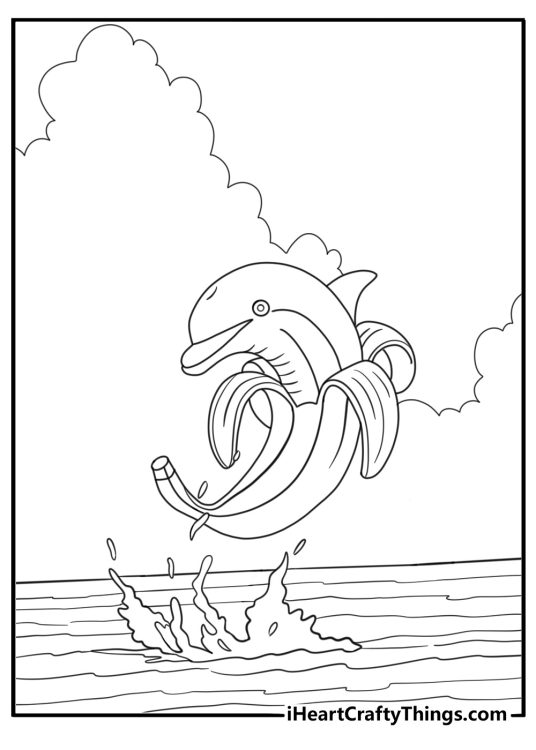 Bananita dolfinita coloring page