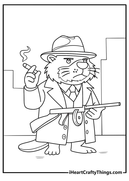 Bobrito bandito coloring page