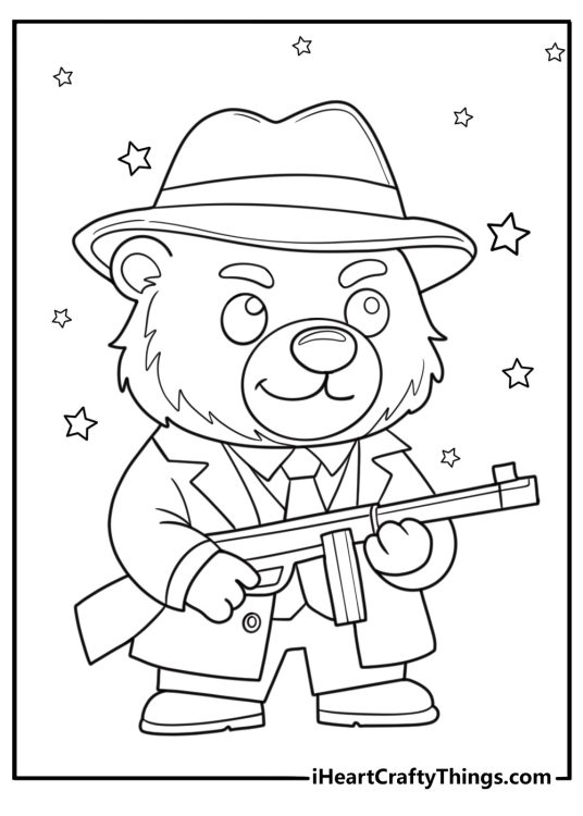 Bobrito bandito coloring page