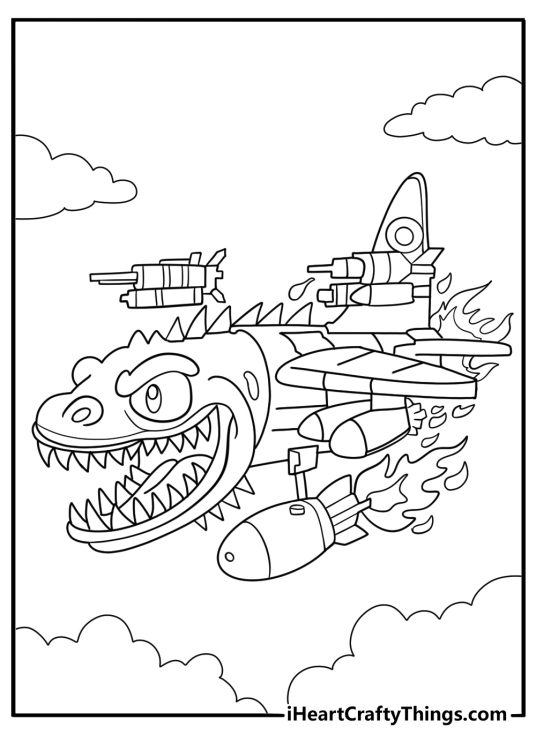 Bombardiere lucertola coloring page