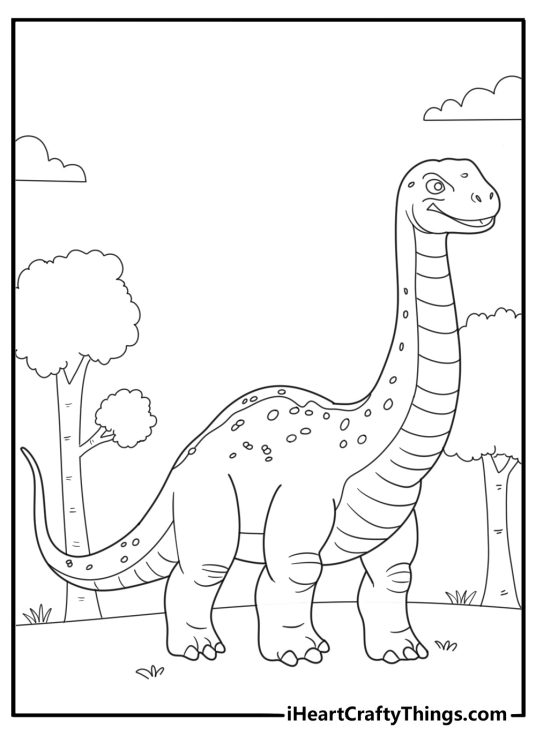 Brontosaurus coloring pages