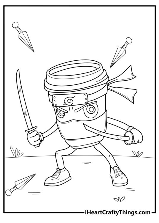 Cappuccino assassino coloring page