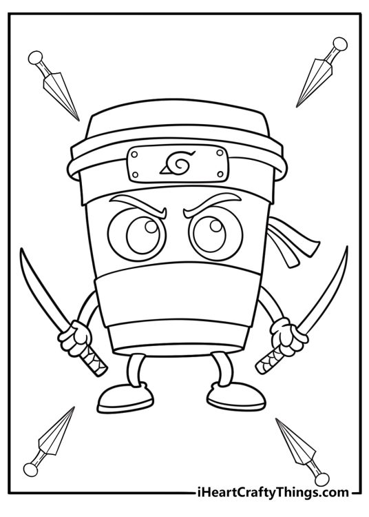 Cappuccino assassino coloring page