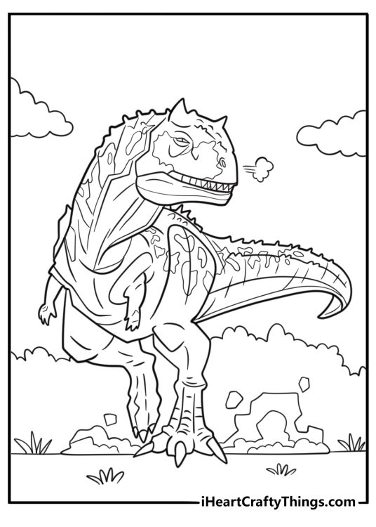 Carnotaurus coloring page