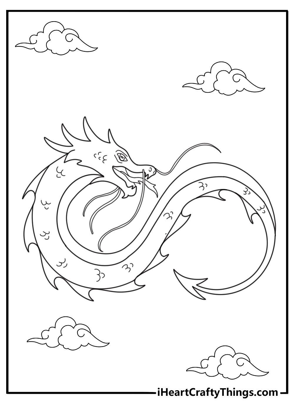20 Free Chinese Dragon Coloring Pages For Kids