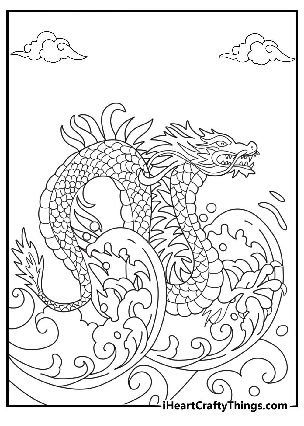 20 Free Chinese Dragon Coloring Pages For Kids