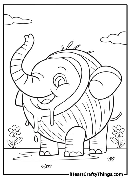 Cocofanto elefanto coloring page