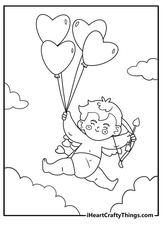 30 Cupid Coloring Pages