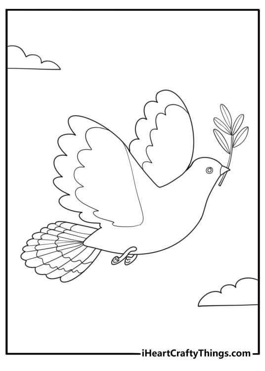 20 Dove Coloring Pages