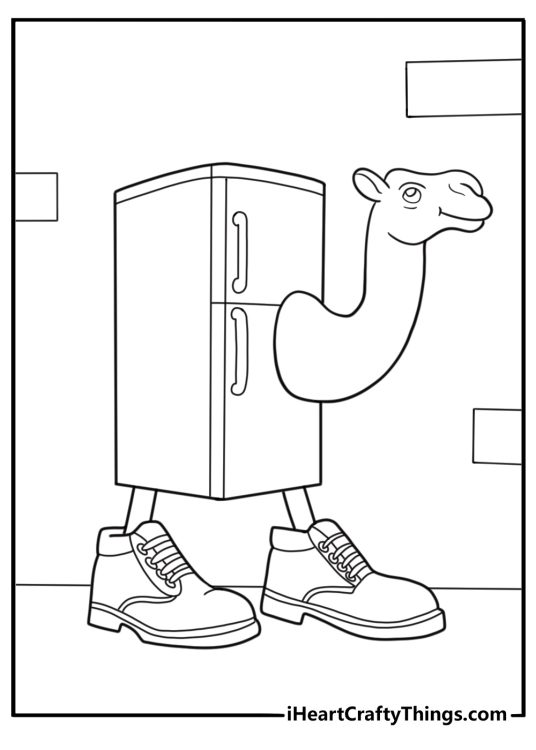 Frigo camelo coloring page