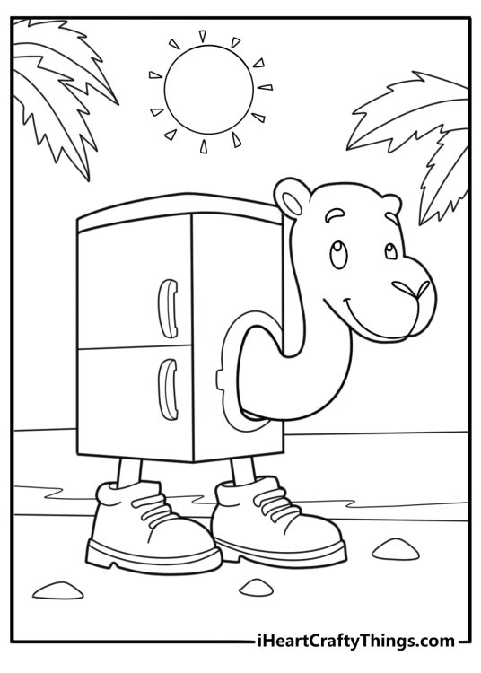 Frigo camelo coloring page