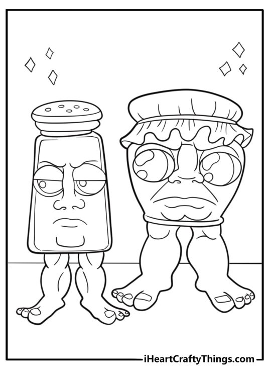 Garamararamararaman dan madudungdung tak tuntung perkuntung coloring page