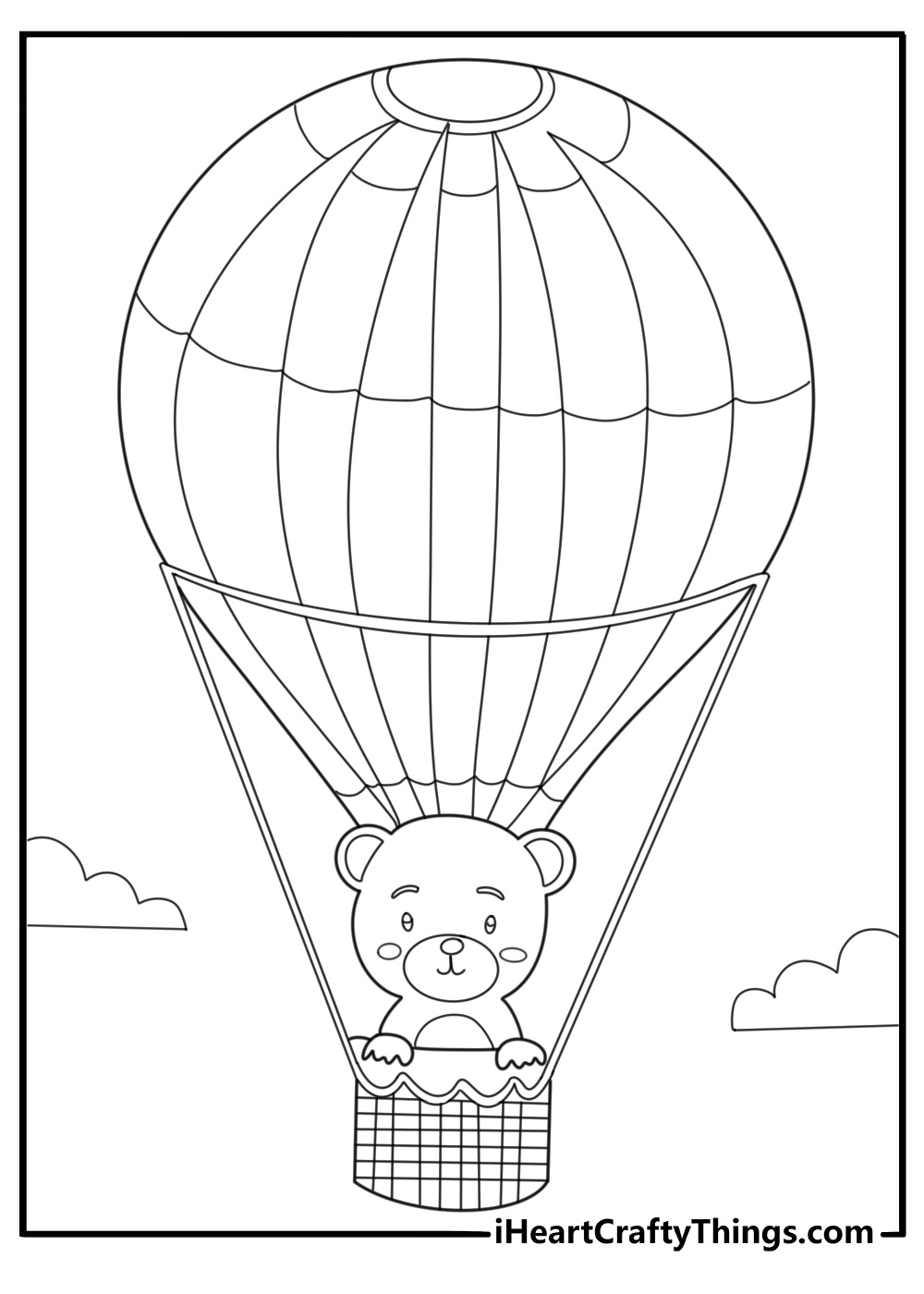 Printable Hot Air Balloon Coloring Page For Adults Pdf Printable Hot Air Balloon Coloring Page For Adults Pdf