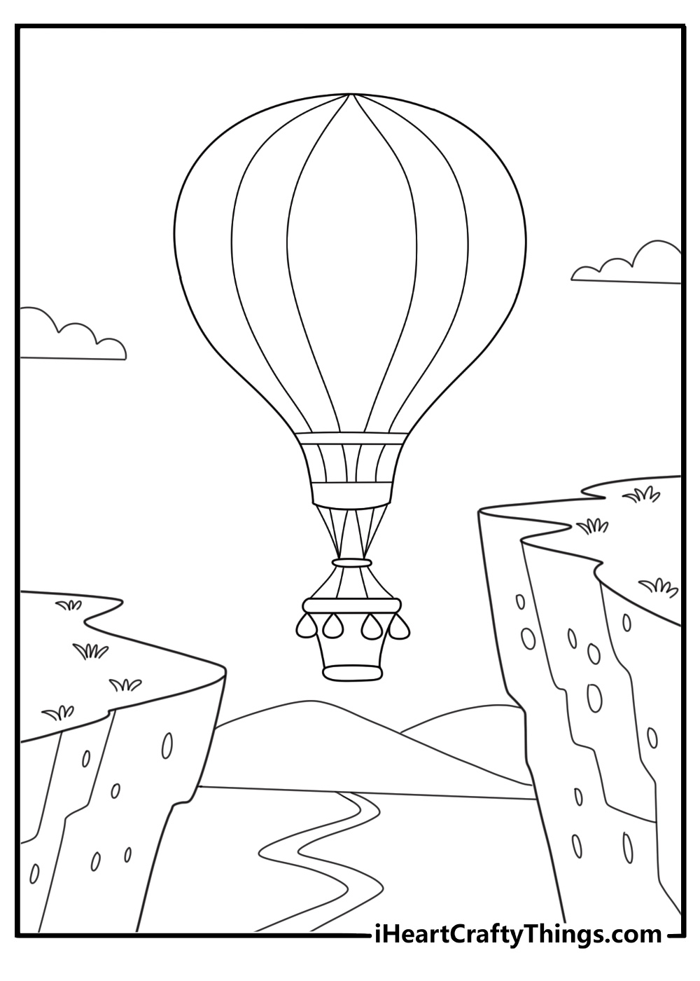 40 Free Hot Air Balloon Coloring Pages For Kids