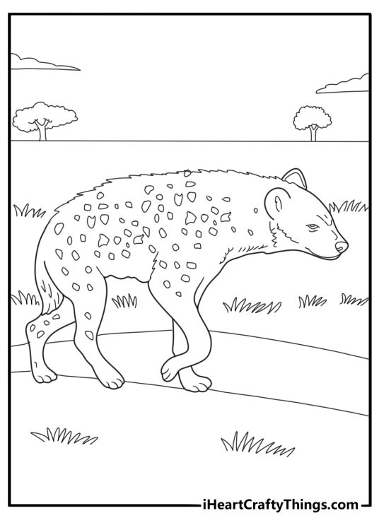 26 Hyena Coloring Pages