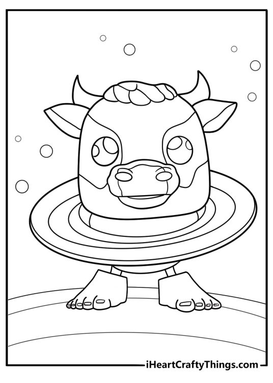 La vacca saturno saturnita coloring page