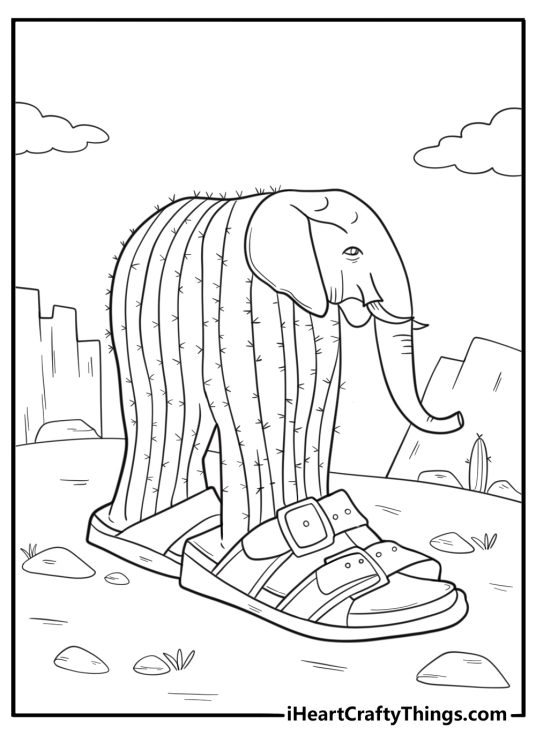 Lirili larila coloring page