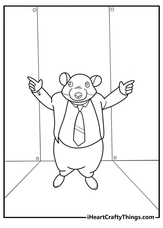 Mr chedda coloring page