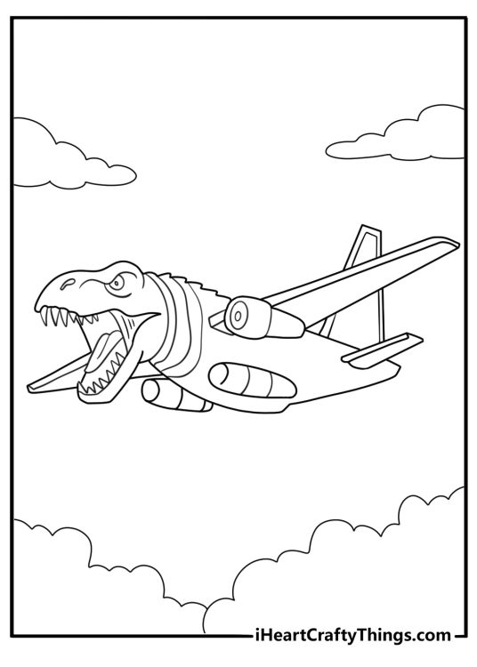 Nuclearo dinossauro coloring page