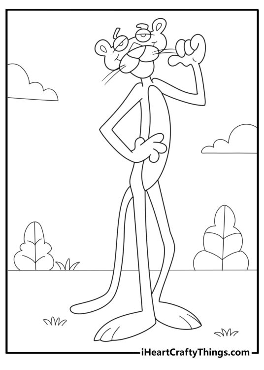 20 Pink Panther Coloring Pages