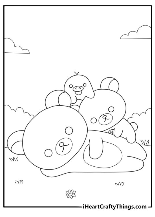 Rilakkuma coloring pages