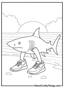 Italian brainrot characters coloring pages