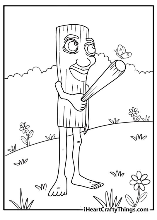 Tung tung tung sahur coloring page