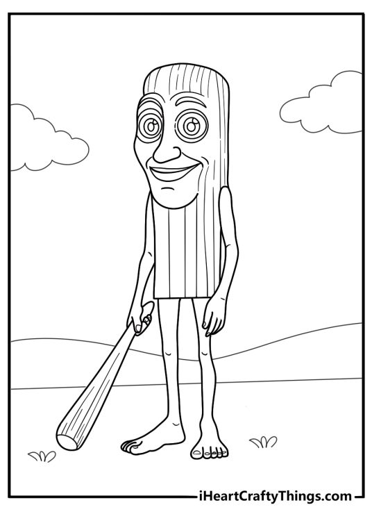 Tung tung tung tung tung tung tung sahur coloring page