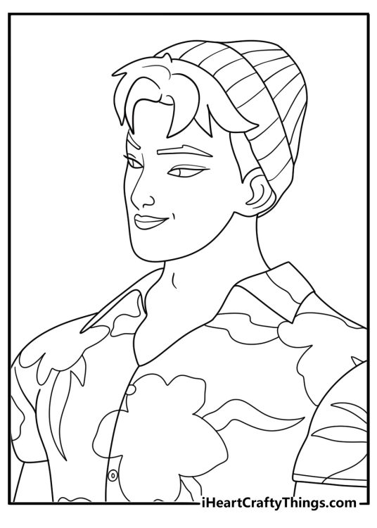 abby kpop demon hunters coloring page