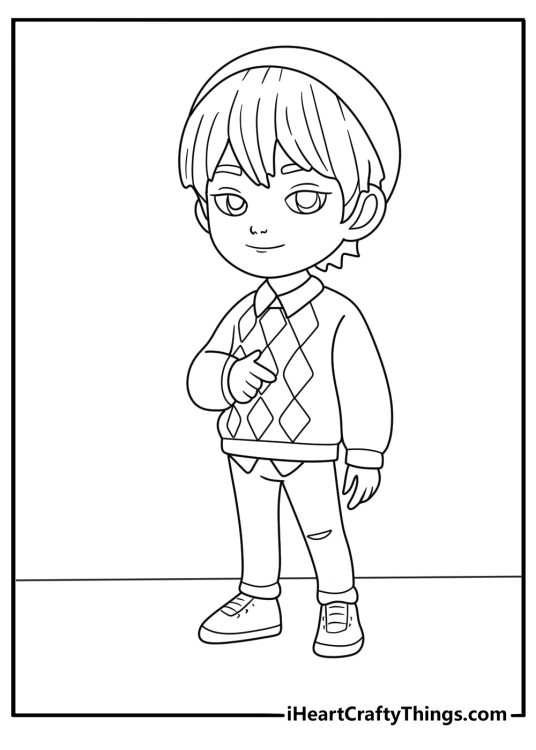 abby kpop demon hunters coloring pages