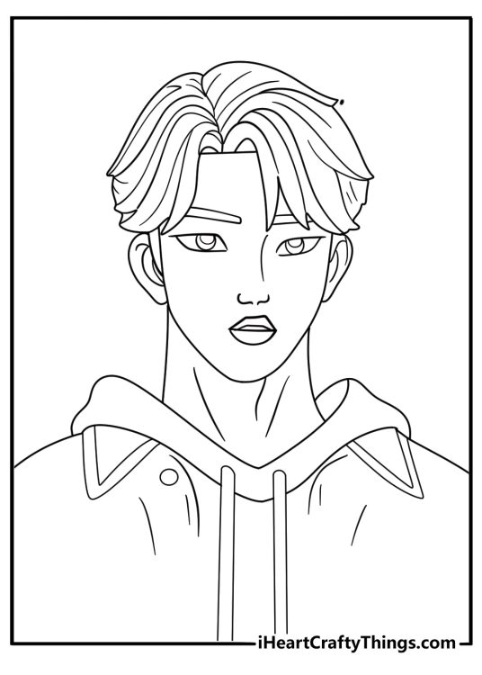 jinu kpop demon hunters coloring page