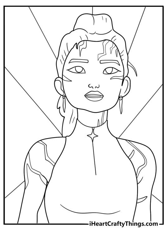 jinu summoning light power kpop demon hunters coloring page
