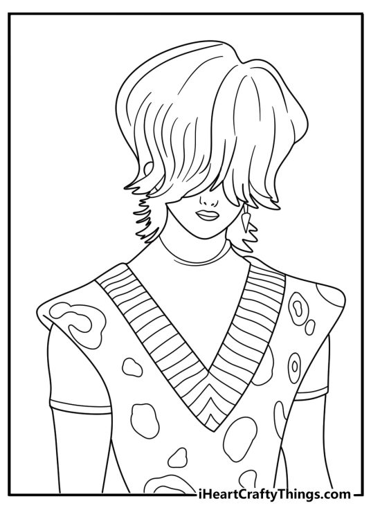 mystery kpop demon hunters coloring page