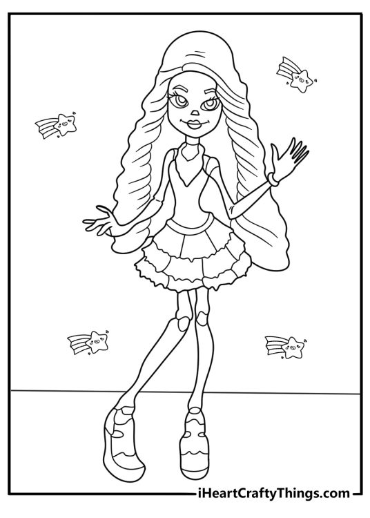 Skelita Calaveras day of the dead lace bones cute kawaii coloring sheet pdf