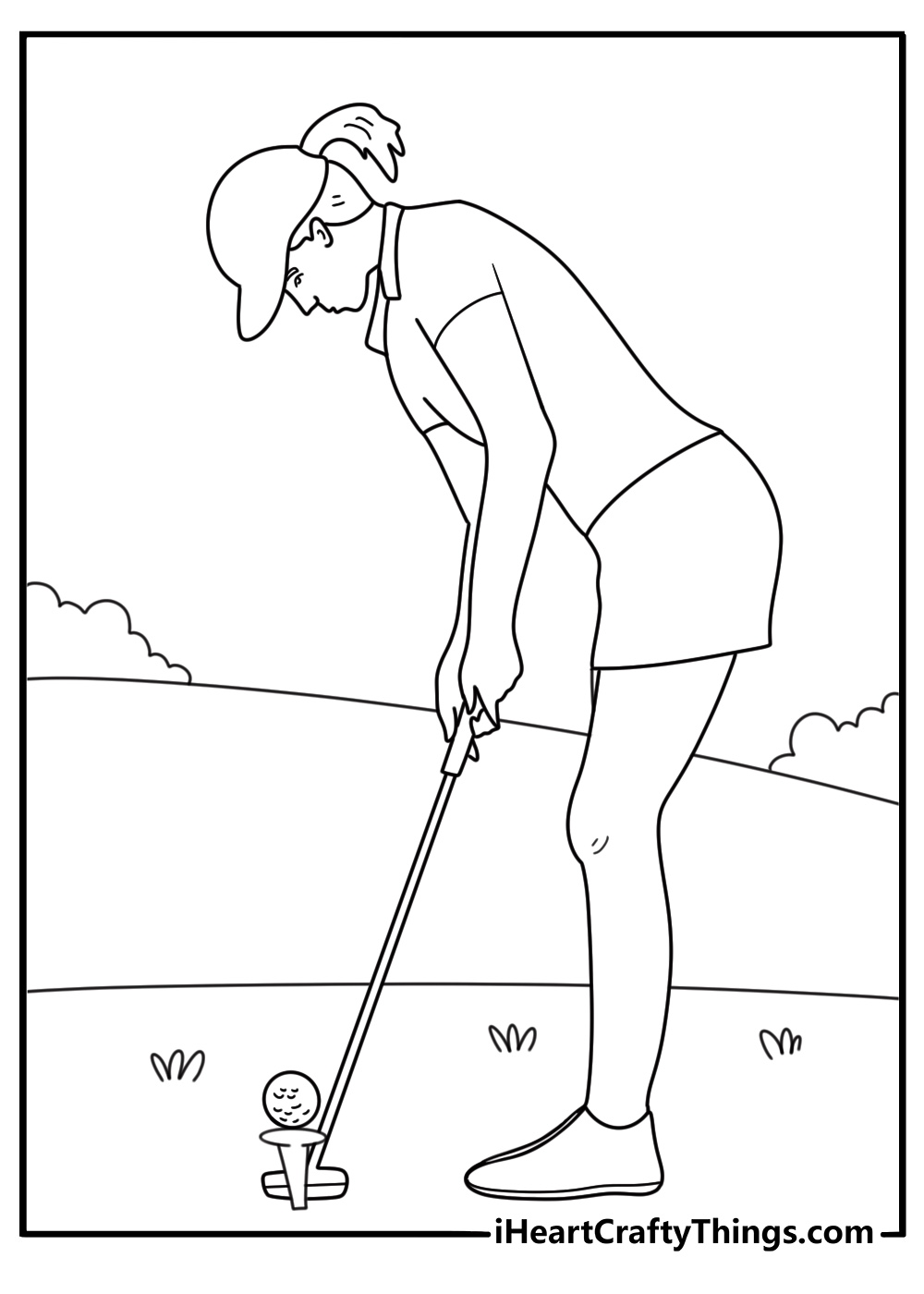 Golf Coloring Pages 30 Printable PDF Sheets For Free 
